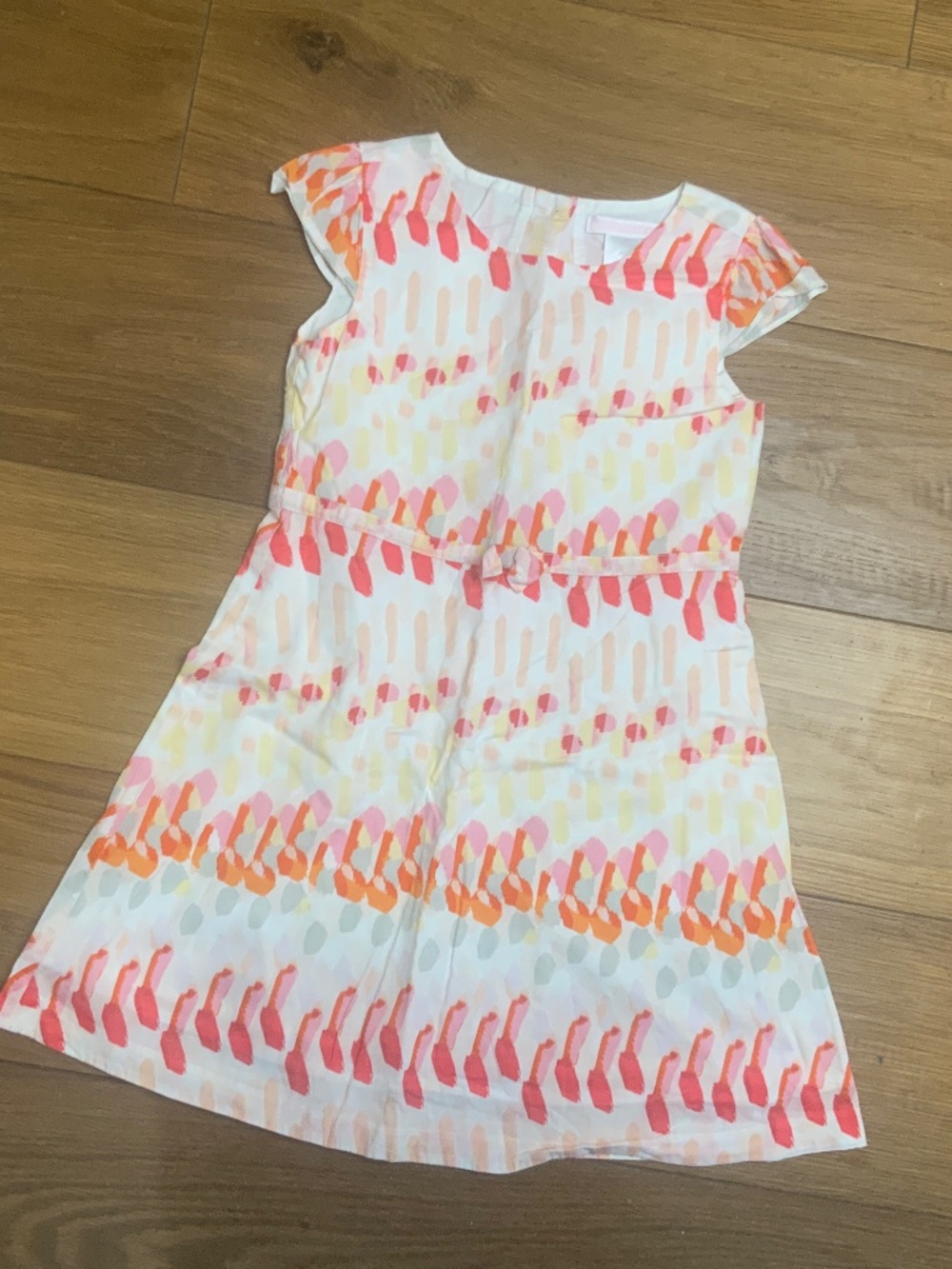 Janie and Jack Cap Sleeved Colorful Dress